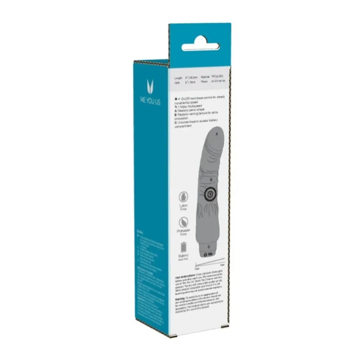 Me You Us Vibrators Me You Us Titan 75 Realistic Black Vibrator