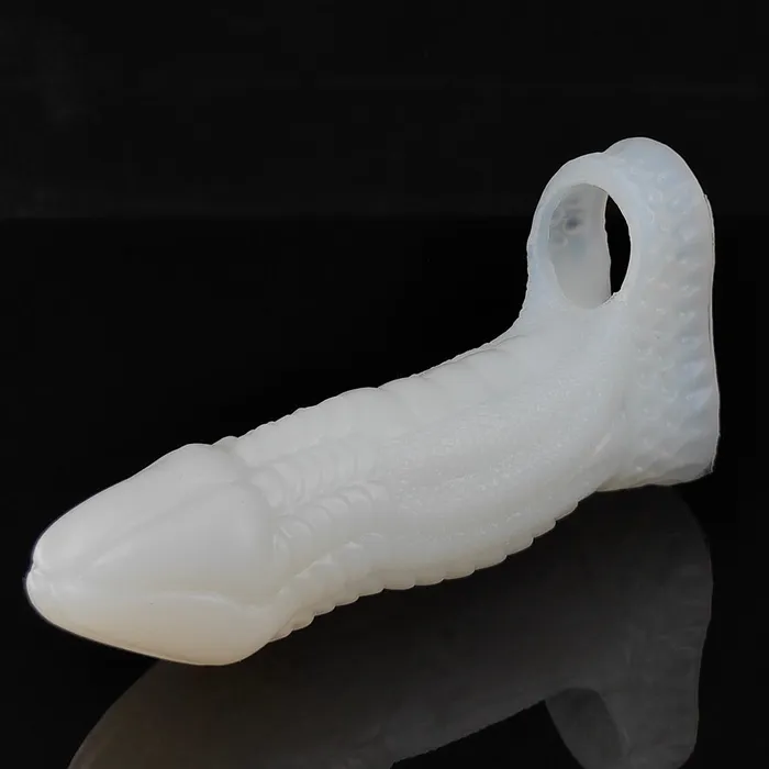 Own Pleasures Male Sex Toys Penis Sleeve Extender Delay Ejaculation Aid