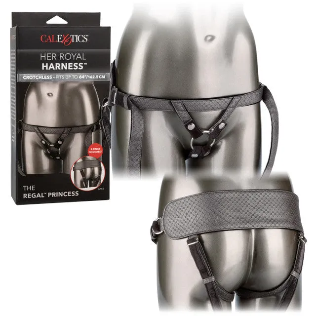 CalExotics Female Sex Toys CaleXOtics HER ROYAL HARNESS THE REGAL PRINCESS Vegan Leather Strap On Harness Pewter CalExotics Female Sex Toys CaleXOtics HER ROYAL HARNESS THE REGAL PRINCESS Vegan Leather Strap On Harness Pewter