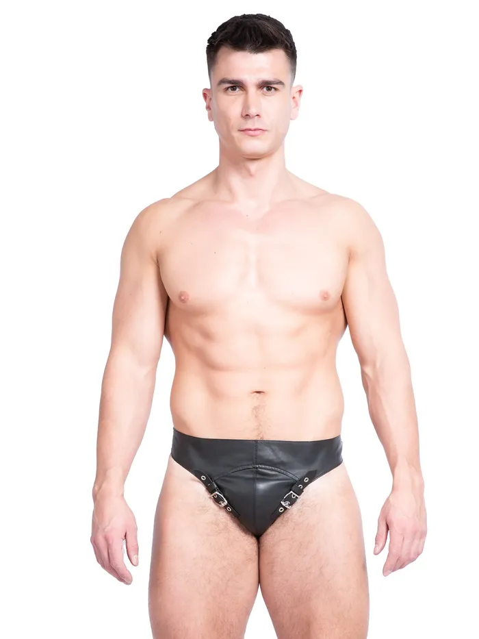 Double Buckle Leather Jockstrap One Size HonourSkintwocom Mens Underwear Double Buckle Leather Jockstrap One Size HonourSkintwocom Mens Underwear