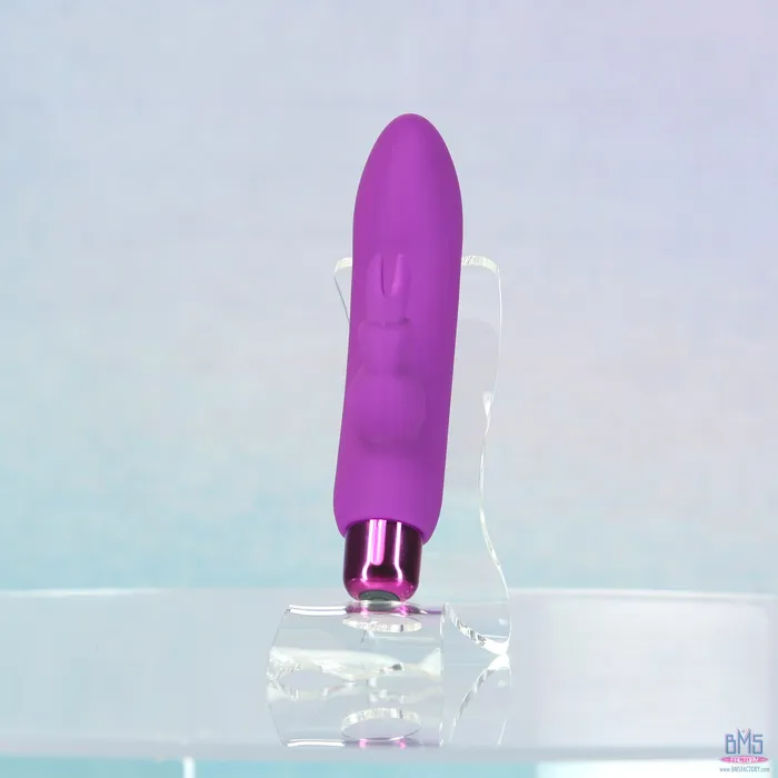 PowerBullet Female Sex Toys PowerBullet Alices Bunny Rechargeable Bullet with Removable Rabbit Sleeve Purple