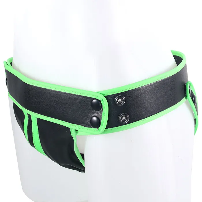 Shots Toys Female Sex Toys Ouch Glow In The Dark Striped Jock Strap in LXL Shots Toys Female Sex Toys Ouch Glow In The Dark Striped Jock Strap in LXL