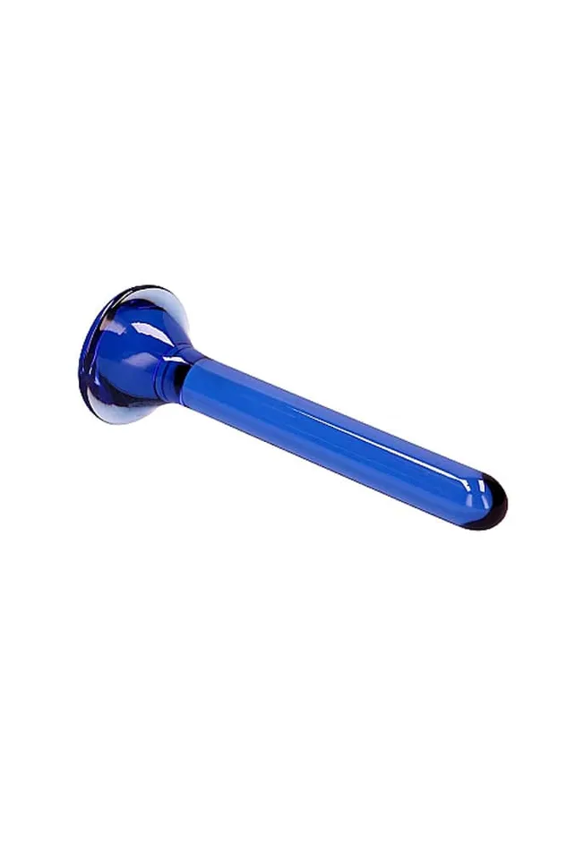 Shots Toys Chrystalino Tower Glass Wand Blue Shots Toys Vibrators