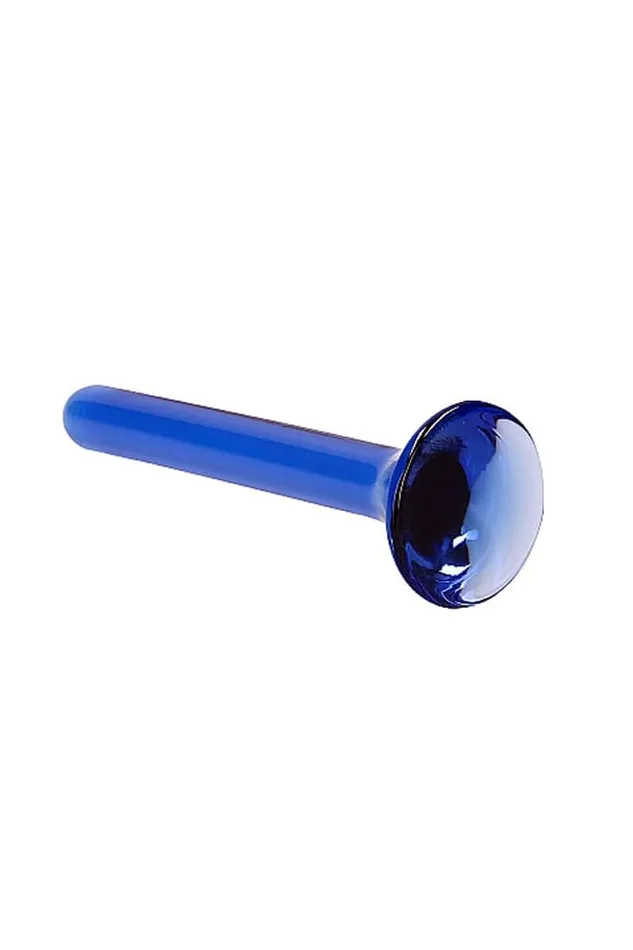 Shots Toys Chrystalino Tower Glass Wand Blue Shots Toys Vibrators