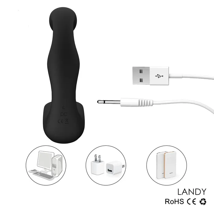 LAZADASEXTOYS Male Sex Toys Rechargeable 10 Speeds Vibrator Butt Plugs Prostate Massage Anal Vibrator Stimulation Male Masturbation Sex Toys for Men PY756