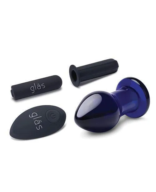 Anal Electric Eel INC Glas 35 Rechargeable Vibrating Butt Plug Blue