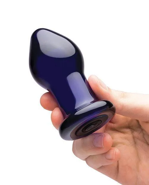 Anal Electric Eel INC Glas 35 Rechargeable Vibrating Butt Plug Blue