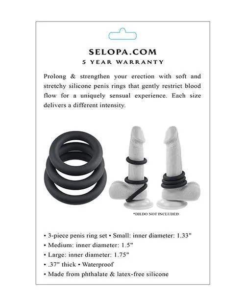 Anal Evolved Novelties INC Selopa 3 Ring Circus Black