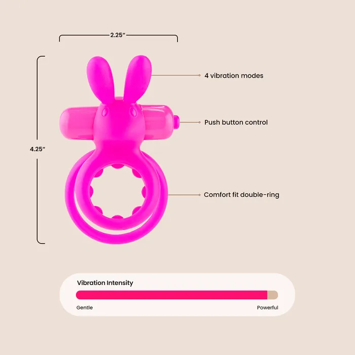 Bushman Products Male Sex Toys Screaming O Ohare vibrating rabbit penis ring