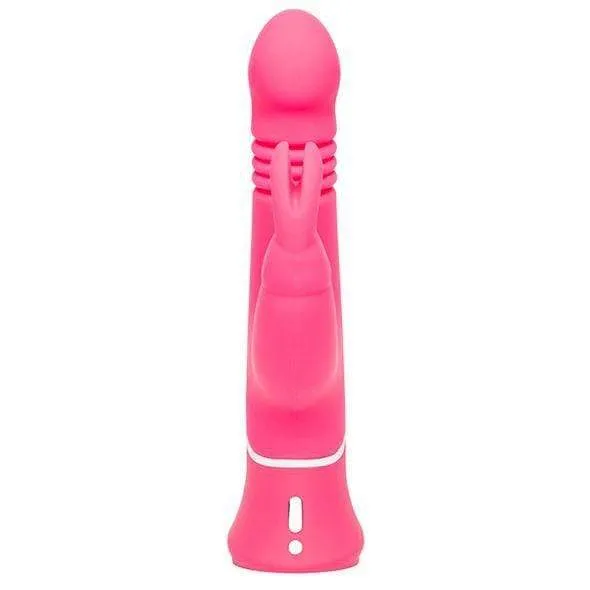 Love Honey Vibrators Love Honey Happy Rabbit Thrusting Realistic Vibrator Pink