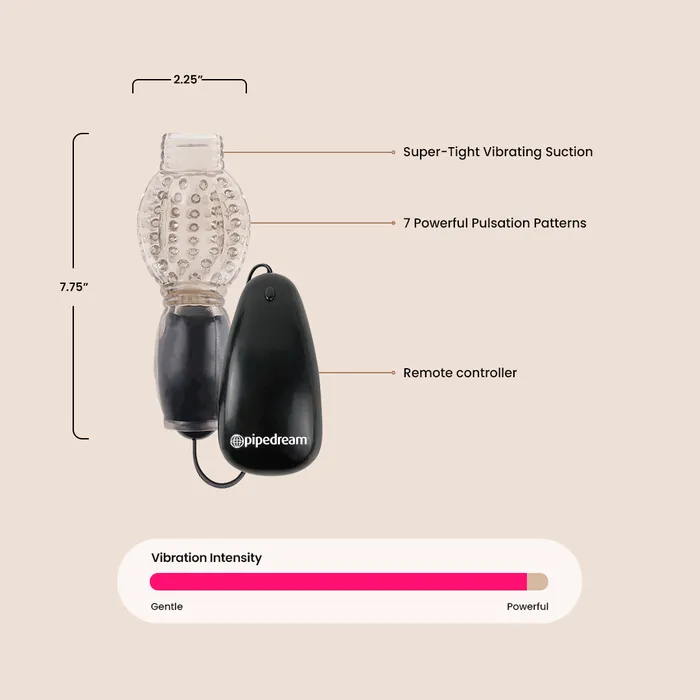 Pipedream Products Couples Fetish Fantasy Series Vibrating Head Teazer remote controlled Pipedream Products Couples Fetish Fantasy Series Vibrating Head Teazer remote controlled
