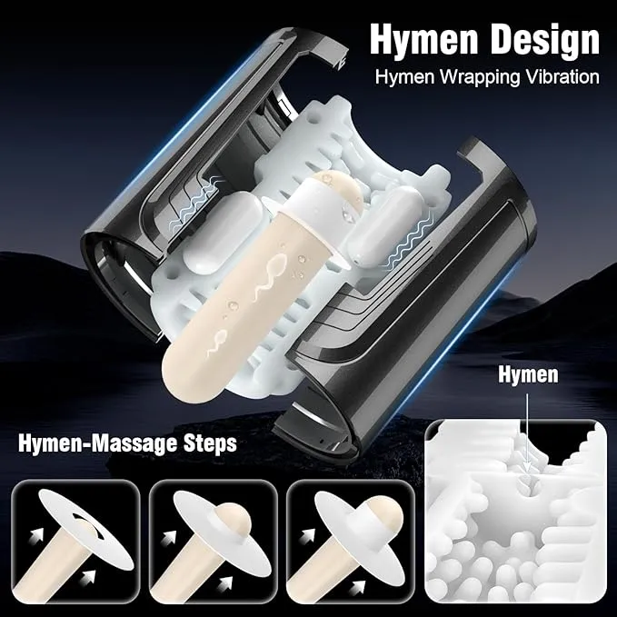propinkup Male Sex Toys OpenEnded 12 Vibrating Modes Automatic Male Masturbator Sex Toys for Men