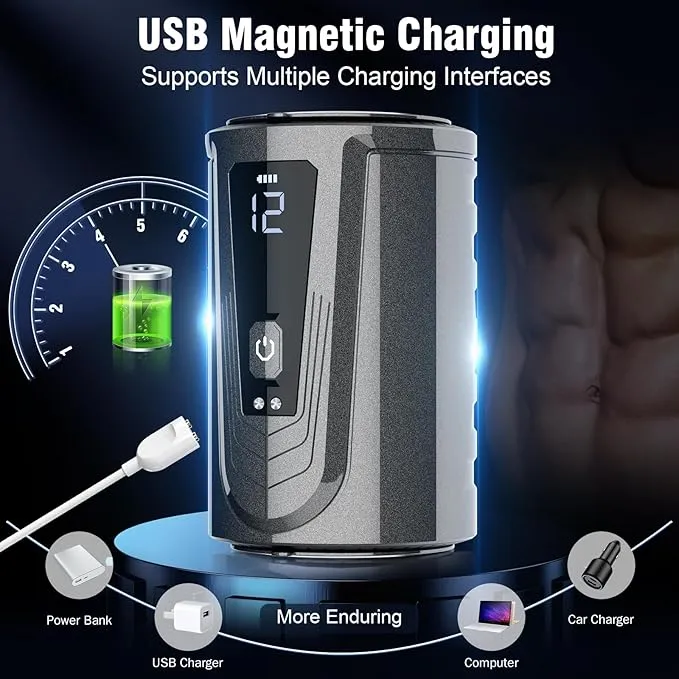 propinkup Male Sex Toys OpenEnded 12 Vibrating Modes Automatic Male Masturbator Sex Toys for Men