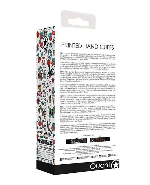 Shots Ouch Old School Tattoo Style Printed Hand Cuffs Black Shots America LLC Anal Shots Ouch Old School Tattoo Style Printed Hand Cuffs Black Shots America LLC Anal
