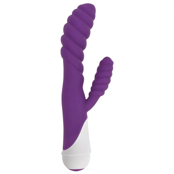 Diana 20x Rippled Silicone Rabbit Vibe Purple Gossip Vibrators