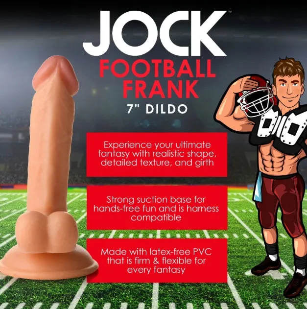 Female Sex Toys Curve Toys Fantasy JOCK Football Frank 675 Light Dildo with Balls