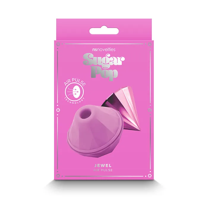 New Sensations Novelties Inc Vibrators Sugar Pop Jewel Air Pulse Toy Pink