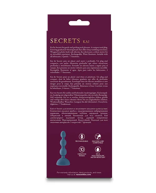Ns Novelties INC Vibrators Secrets Kai Dark Teal Ns Novelties INC Vibrators Secrets Kai Dark Teal
