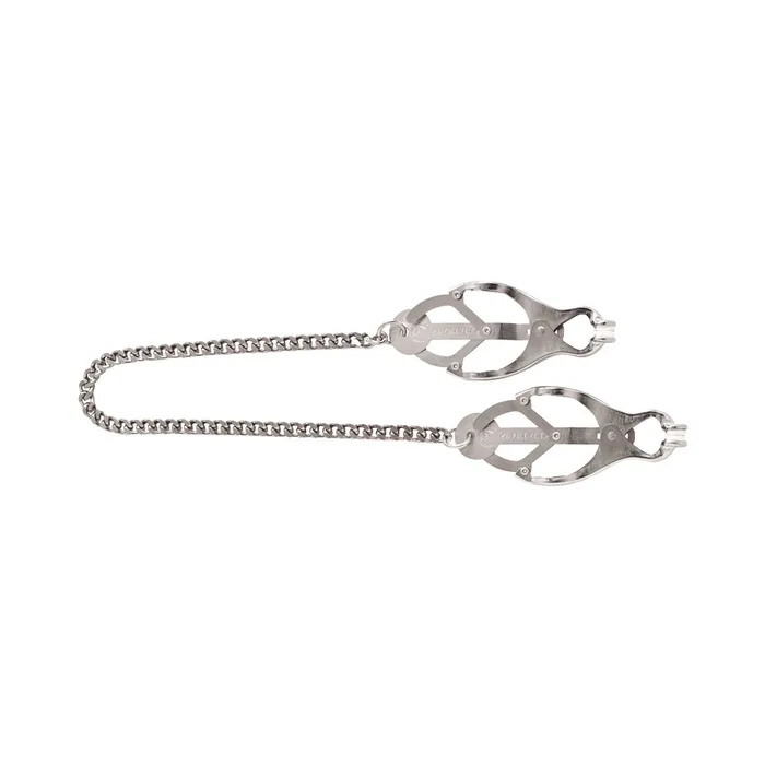 Spartacus Female Sex Toys Endurance Butterfly Nipple Clamps with Jewel Chain