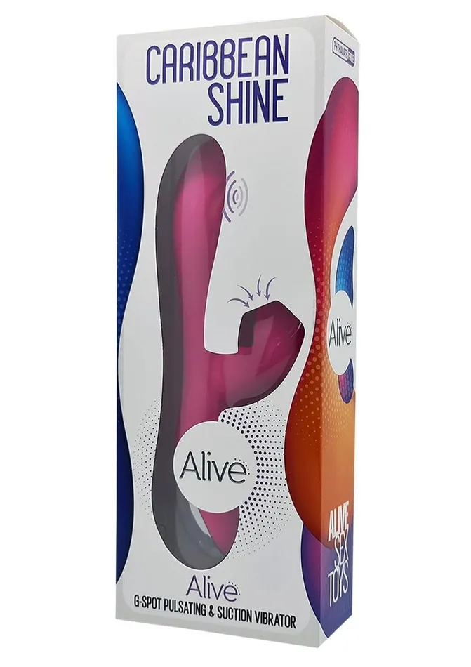 Alive Alive Caribbean Shine Rechargeable Silicone Rabbit Vibrator Female Sex Toys