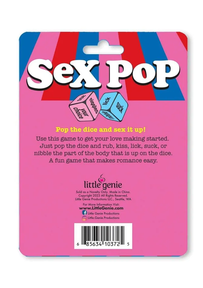 Couples Adult Party and Games Sex Pop Dice Game For Couples