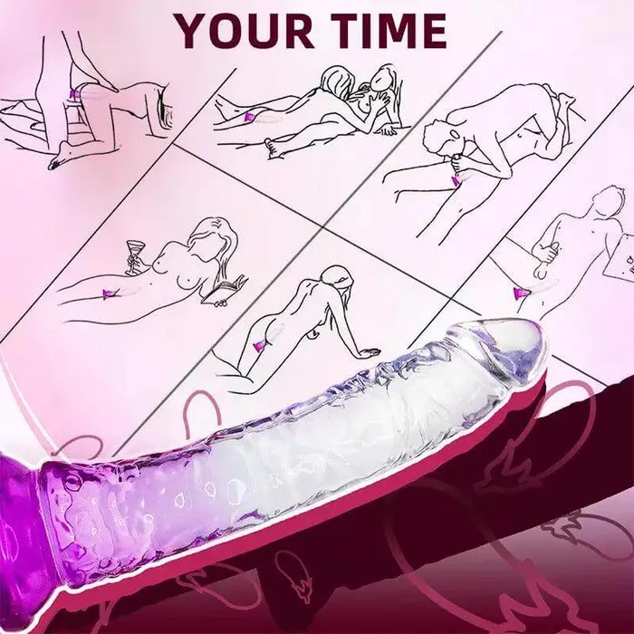 Dildos Inyarose Gradient Clear Crystal Dildo