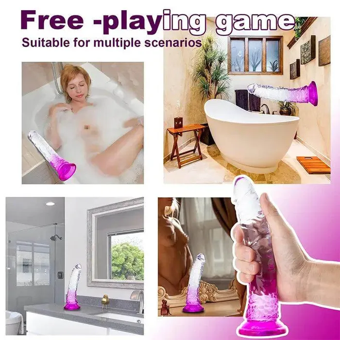 Dildos Inyarose Gradient Clear Crystal Dildo