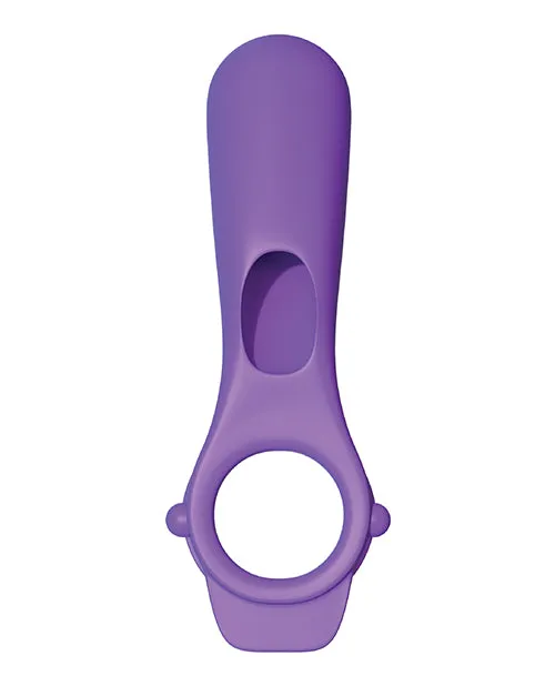 Fantasy CRingz Ride N Glide Couples Ring Purple Open Desires Vibrators