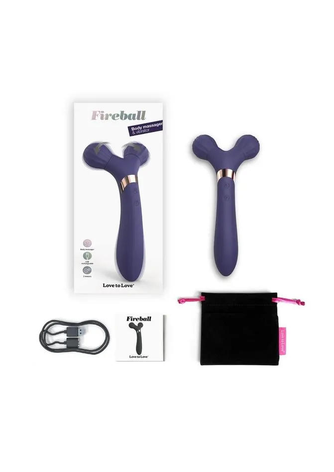 Female Sex Toys Love to Love Fireball Rechargeable Silicone Vibrator