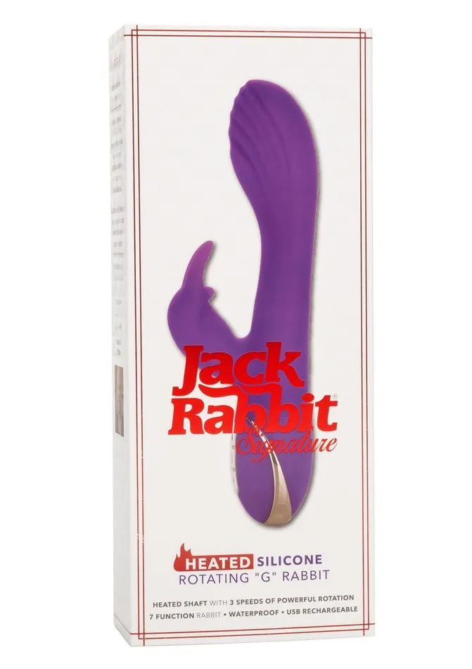 Jack Rabbit Signature Heated Silicone Rotating G Rabbit Rechargeable Vibrator Jack Rabbit Female Sex Toys