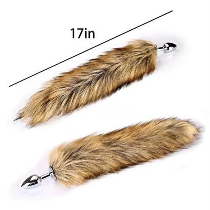 loveplugs Anal Brown Wolf Tail Plug 16 loveplugs Anal Brown Wolf Tail Plug 16