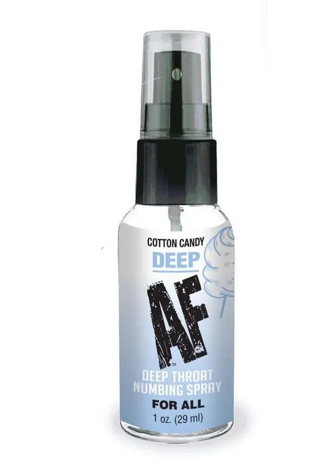 Male Sex Toys AF Deep AF Deep Throat Numbing Spray 1oz Cotton Candy