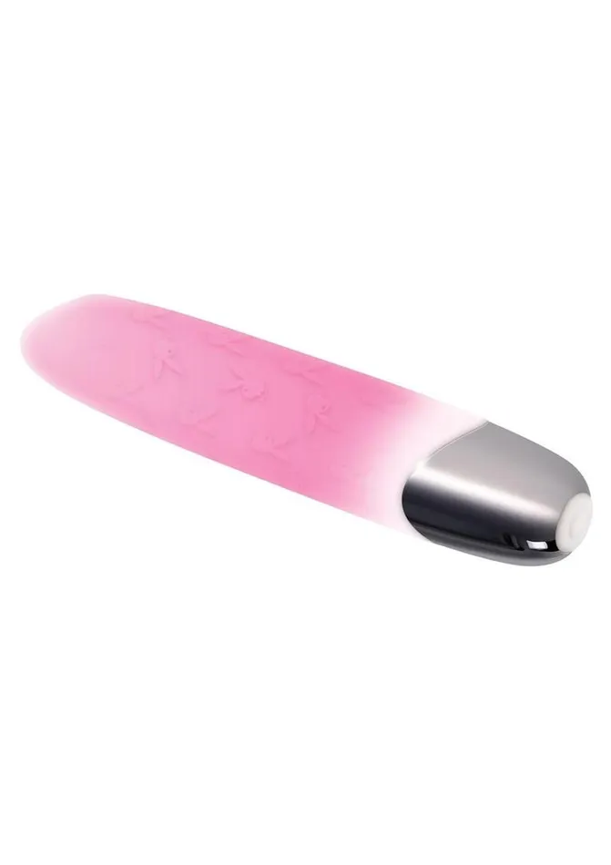 Playboy Bunnies On Parade Rechargeable Silicone Vibrator with Clitoral Stimulator Playboy Female Sex Toys