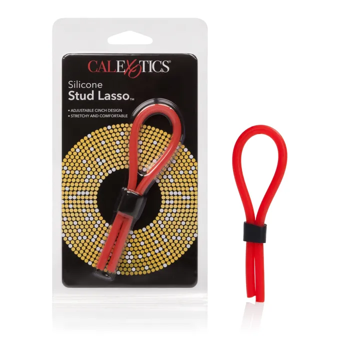 CalExotics Anal Silicone Stud Lasso Red CalExotics Anal Silicone Stud Lasso Red