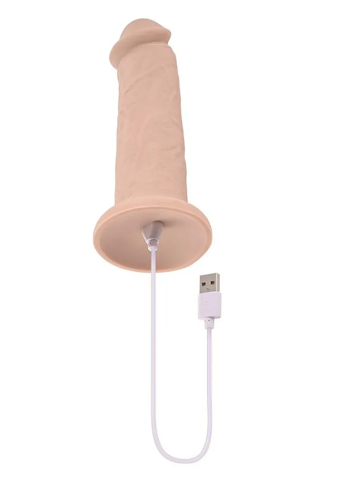 Evolved Female Sex Toys Girthy Vibrating Rechargeable Silicone Dildo