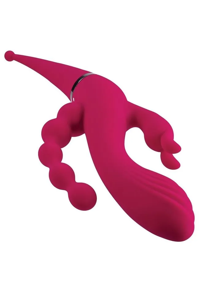 Female Sex Toys Gender X Four By Four Rechargeable Silicone Quadruple Stimulating Vibrator Gender X