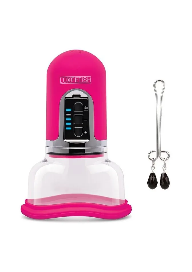 Female Sex Toys Lux Fetish Lux Fetish Rechargeable 4 Function Auto Pussy Pump with Clit Stimulator Female Sex Toys Lux Fetish Lux Fetish Rechargeable 4 Function Auto Pussy Pump with Clit Stimulator