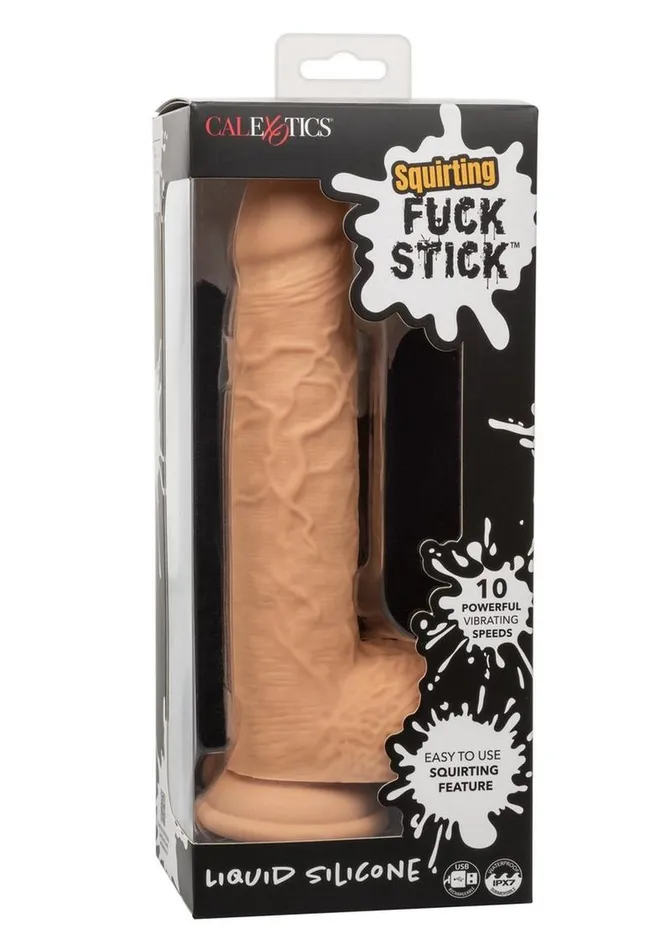 Female Sex Toys Squirting Fuck Stick Rechargeable Silicone Realistic Dong with Suction Cup Fuck Stick