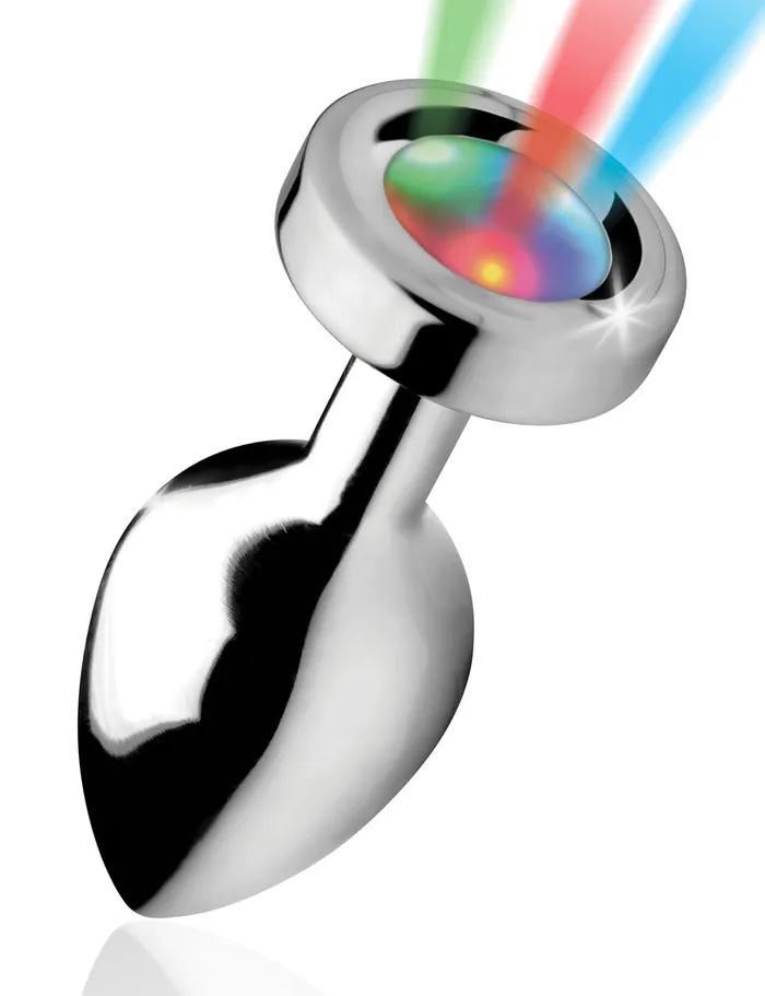 Male Sex Toys XR Brands Booty Sparks Light Up Medium Anal Plug