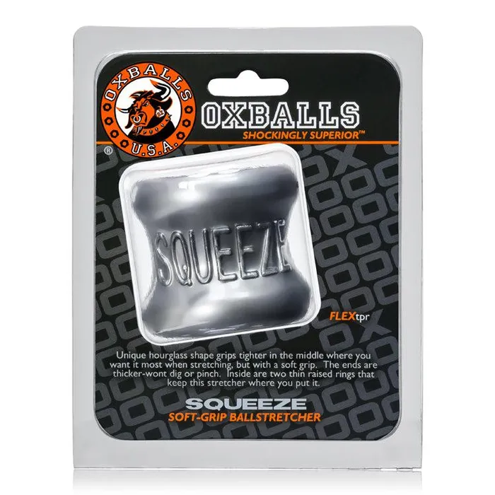 Oxballs Male Sex Toys Squeeze Soft Grip Ballstretcher Steel Oxballs Male Sex Toys Squeeze Soft Grip Ballstretcher Steel