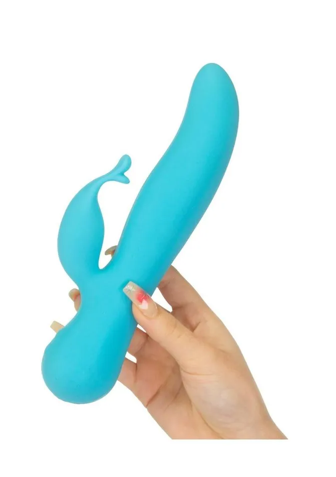 Swan Female Sex Toys Swan The Kissing Swan Rechargeable Silicone Dual Action Rotate and Clitoral Vibrator