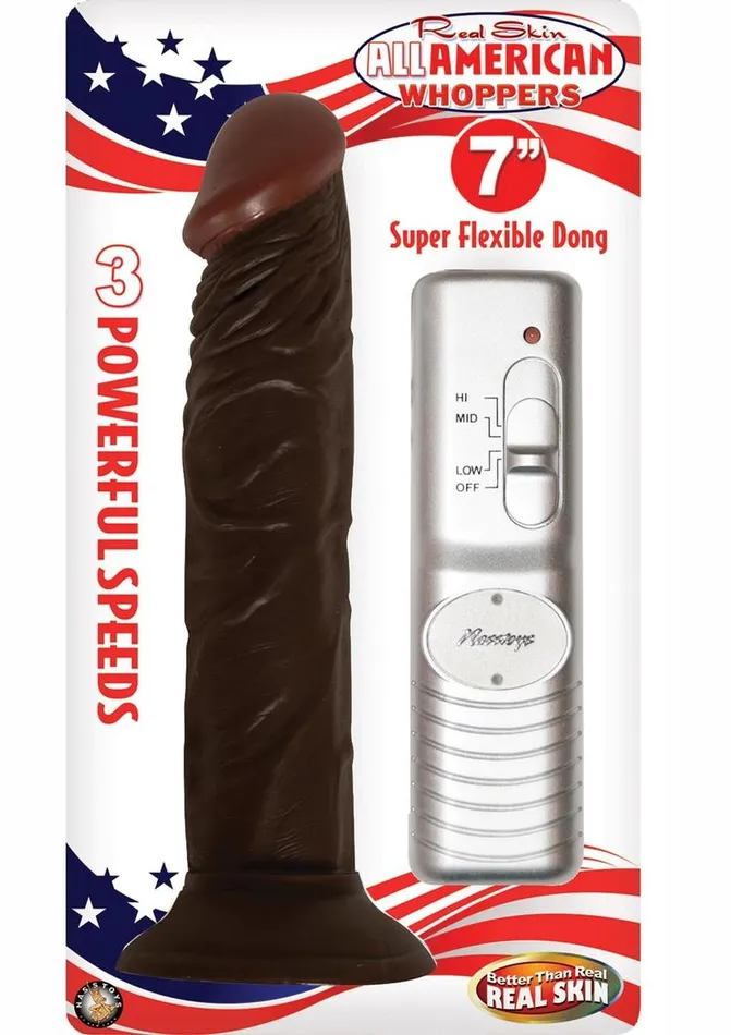 Whoppers Dildos Real Skin All American Whoppers Vibrating Dildo Latin